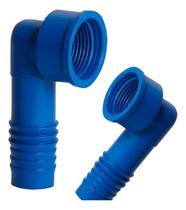 Kit C/ 2 Joelhos/Cotovelos Internos de Polietileno e 1.1/4 Polegadas P/ Irrigação.