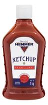 Kit c/ 2 Ketchup Tradicional Sem Gluten Squeeze 1kg Hemmer