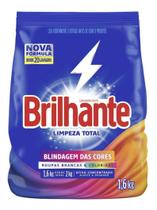Kit c/ 2 Lava Roupas Em Po Limpeza Total 1,6kg Brilhante