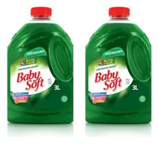 Kit C/2 Lava Roupas Líquido Baby Soft Total Max 3l Verde Kit C/2 Lava Roupas Líquido Baby Soft Total Max 3l Verde