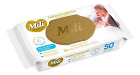 Kit c/ 2 Lenco Umedecido Mili Love Care Toalhinha 50 un Kit c/ 2 Lenco Umedecido Mili Love Care Toalhinha 50 un