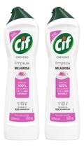 Kit C/2 Limpador Cremoso Cif Limpeza Milagrosa Floral 450ml