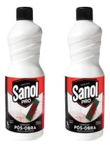 Kit C/2 Limpador Pós Obra Sanol Pro 1l Kit C/2 Limpador Pós Obra Sanol Pro 1l