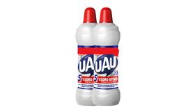 Kit c/ 2 Limpeza Pesada Uau Cloro Ativo Banheiro - 1 Litro