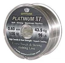 Kit C/2 Linha Platinum Xt 0,60mm 100mts Nylon Monofilamento - Ottoni Resistente