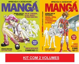 Kit C/ 2 Livros Aprenda a desenhar Mangá - Método Estúdio JOSO