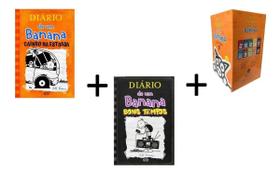 Kit C/2 livros Diário De Um Banana Vol. 9 e 10 + Caixa Organizadora - Capa Cartão