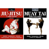 Kit c/ 2 livros guia das artes marciais - jiu jítsu e muay tai - EDITORA