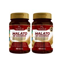 Kit c/2 Malato de Magnésio 600mg - 60 cápsulas
