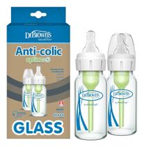 Kit c/ 2 mamadeiras de vidro, Dr. Browns, Anti-Colic, 120ml
