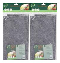 Kit C/2 Manta Drenagem 0,50cmx1m Cinza Geolia