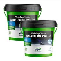 Kit C/ 2 Manta Liquida Asfáltica Vedalage Preto 3,6 Litros - Viapol