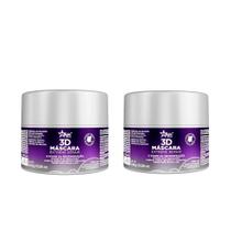 Kit c/2 máscara magic color 3d extreme repair regeneraç 300g