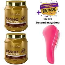 Kit C/2 Máscaras Banho De Verniz 1kg Forever Liss Original!