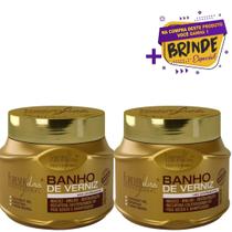 Kit C/2 Máscaras Banho De Verniz Hidratante 250g Forever Liss Original!