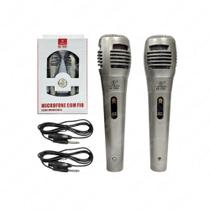 Kit c/ 2 Microfones com Fio (KA-7582)