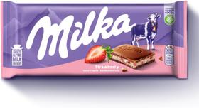 Kit c/ 2 Milka Strawberry Morango 100g