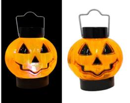 Kit C/ 2 Mini Lampião Abobora Led Decoração Halloween Kit C/ 2 Mini Lampião Abobora Led Decoração Halloween