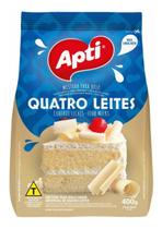 Kit c/ 2 Mistura P/ Bolo Pronta Apti Sabor Quatro Leite