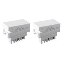 Kit C/2 - Modulo Ilumi Vivaz 1 Simples 10A. Branco - 7517