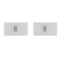 Kit C/2 - Modulo Peesa Alfa 1416 Tomada Tel Rj11 Jack Kit C/2 - Modulo Peesa Alfa 1416 Tomada Tel Rj11 Jack