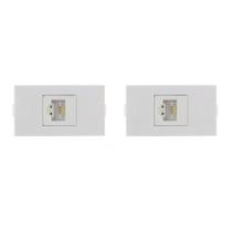 Kit C/2 - Modulo Peesa Alfa 1422 Tomada P/Infor Rj45