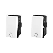 Kit C/2 - Modulo Pial Pop Branco 1 Campainha Lg040 Kit C/2 - Modulo Pial Pop Branco 1 Campainha Lg040