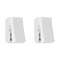 Kit C/2 - Modulo Steck Linha Stella 1 Simples 10A. Branco... Kit C/2 - Modulo Steck Linha Stella 1 Simples 10A. Branco...