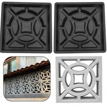 Kit c 2 Molde Elemento Vazado 39x39x7 Cobogó Combosé Tijolo Aberto 4 Pontas Gobogó