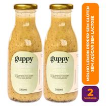 Kit c/ 2 Molho Vegano Lemon Pepper Sem Glúten Sem Lactose 280ml - Guppy