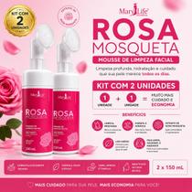 Kit C/2 Mousse de Limpeza Facial Rosa Mosqueta Mary Life 150ml Espuma Facial Hidratante Kit C/2 Mousse de Limpeza Facial Rosa Mosqueta Mary Life 150ml Espuma Facial Hidratante