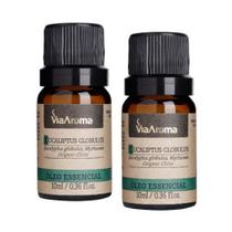 Kit c / 2 Oleo Essencial Eucaliptus Globulus Via Aroma 10 ml
