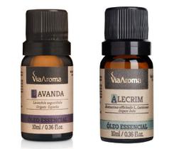 KIT c/2 Óleo Essencial Lavanda e Alecrim - 10 ml VIA AROMA KIT c/2 Óleo Essencial Lavanda e Alecrim - 10 ml VIA AROMA