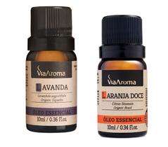 Kit C/2 Óleo Essencial Lavanda E Laranja Doce - Via Aroma