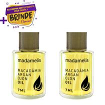 Kit C/2 Óleos Argan Reparador De Pontas Madamelis 7ml