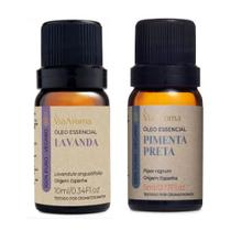Kit c/2 Óleos Essencial de Lavanda e Pimenta Preta - Via Aroma Kit c/2 Óleos Essencial de Lavanda e Pimenta Preta - Via Aroma