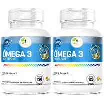 KIT C/2 Ômega 3 EPA DHA IFOS 120 Cáps 1000mg Fits Life KIT C/2 Ômega 3 EPA DHA IFOS 120 Cáps 1000mg Fits Life