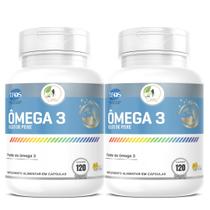 KIT C/2 Ômega 3 EPA DHA IFOS 120 Cáps 1000mg Fits Life