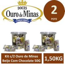 Kit c/2 Ouro de Minas Beijo Com Chocolate 1,050 kg Kit c/2 Ouro de Minas Beijo Com Chocolate 1,050 kg
