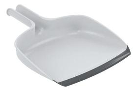 Kit c/ 2 Pa Para Lixo Em Plastico Cinza E Borracha -