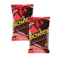 Kit c/ 2 Pacotes Preservativo Blowtex Morango e Chocolate c/ 3 Cada