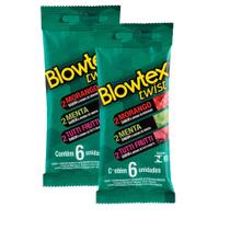 Kit c/ 2 Pacotes Preservativo Blowtex Twist c/ 6 Un Cada