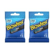 Kit C/ 2 Pacotes Preservativos Blowtex Action C/ 3 Unidades Cada Kit C/ 2 Pacotes Preservativos Blowtex Action C/ 3 Unidades Cada