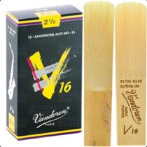 Kit c/ 2 palhetas v16 n.2,5 p/sax alto sr7025 vandoren
