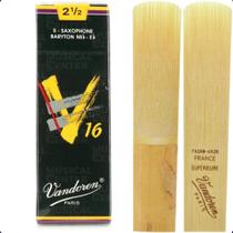 Kit c/ 2 palhetas v16 n.2,5 p/ sax baritono sr7425 vandoren