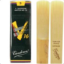 Kit c/ 2 palhetas v16 n.3 p/ sax baritono sr743 vandoren