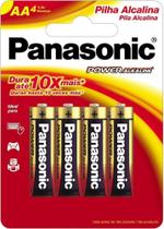 Kit c/ 2 Panasonic Pilha Alcalina Pequena AA 4un Kit c/ 2 Panasonic Pilha Alcalina Pequena AA 4un
