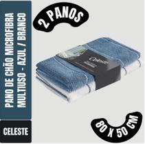 Kit C/ 2 Panos Mega Panão Em Microfibra Multiuso Azul e Branco Tipo Toalha Vidros Secagem Automotiva Kit C/ 2 Panos Mega Panão Em Microfibra Multiuso Azul e Branco Tipo Toalha Vidros Secagem Automotiva