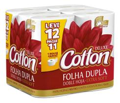 Kit c/ 2 Papel Higienico Extra Soft Folha Dupla Cotton 30m