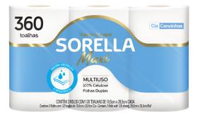 Kit c/ 2 Papel Toalha Folha Dupla 3 Rolos De 120 Folhas -